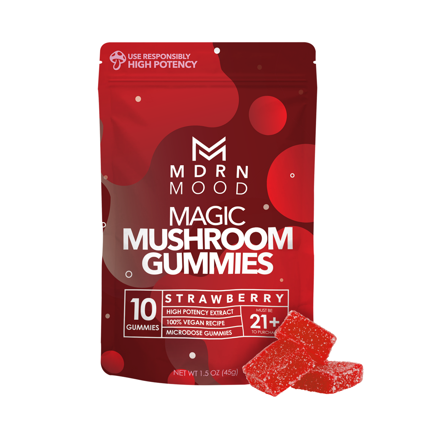 MDRN MOOD Magic Mushroom Gummies - Strawberry