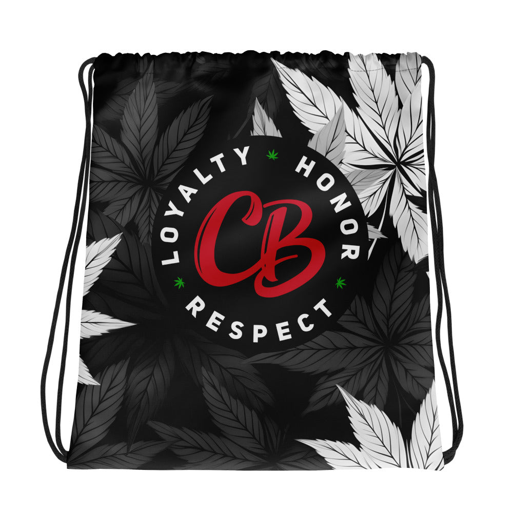 CB Leaf Drawstring bag
