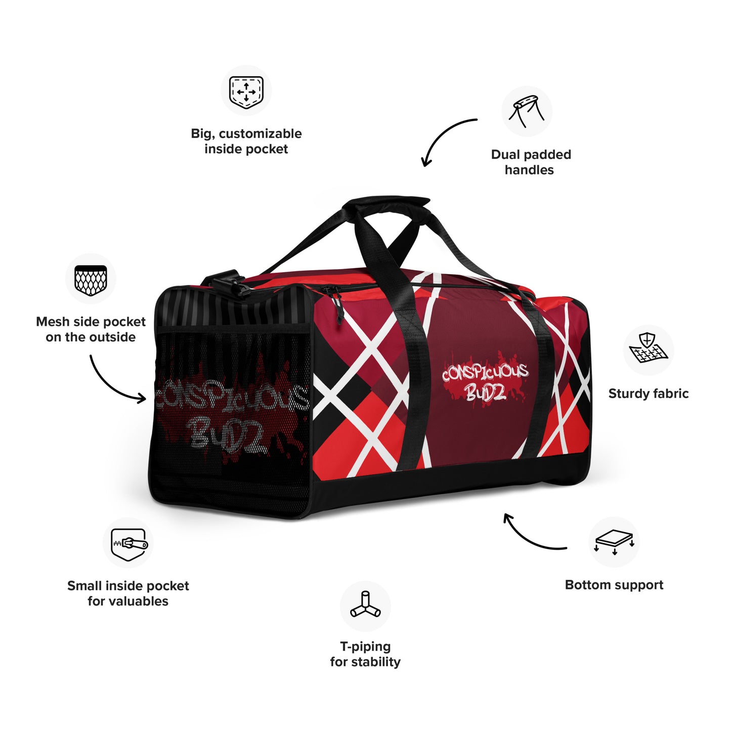 Conspicuous Budz Duffle bag