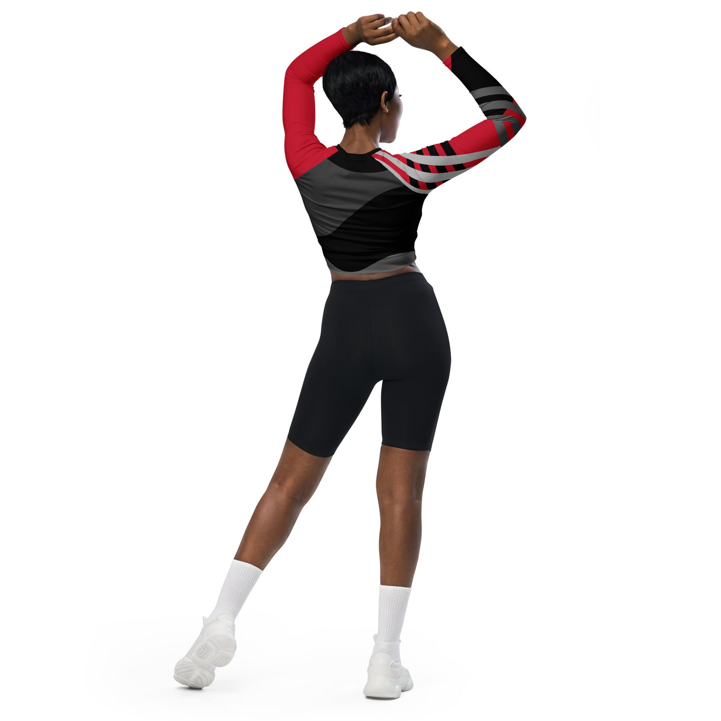 Conspicuous Budz Recycled long-sleeve crop top