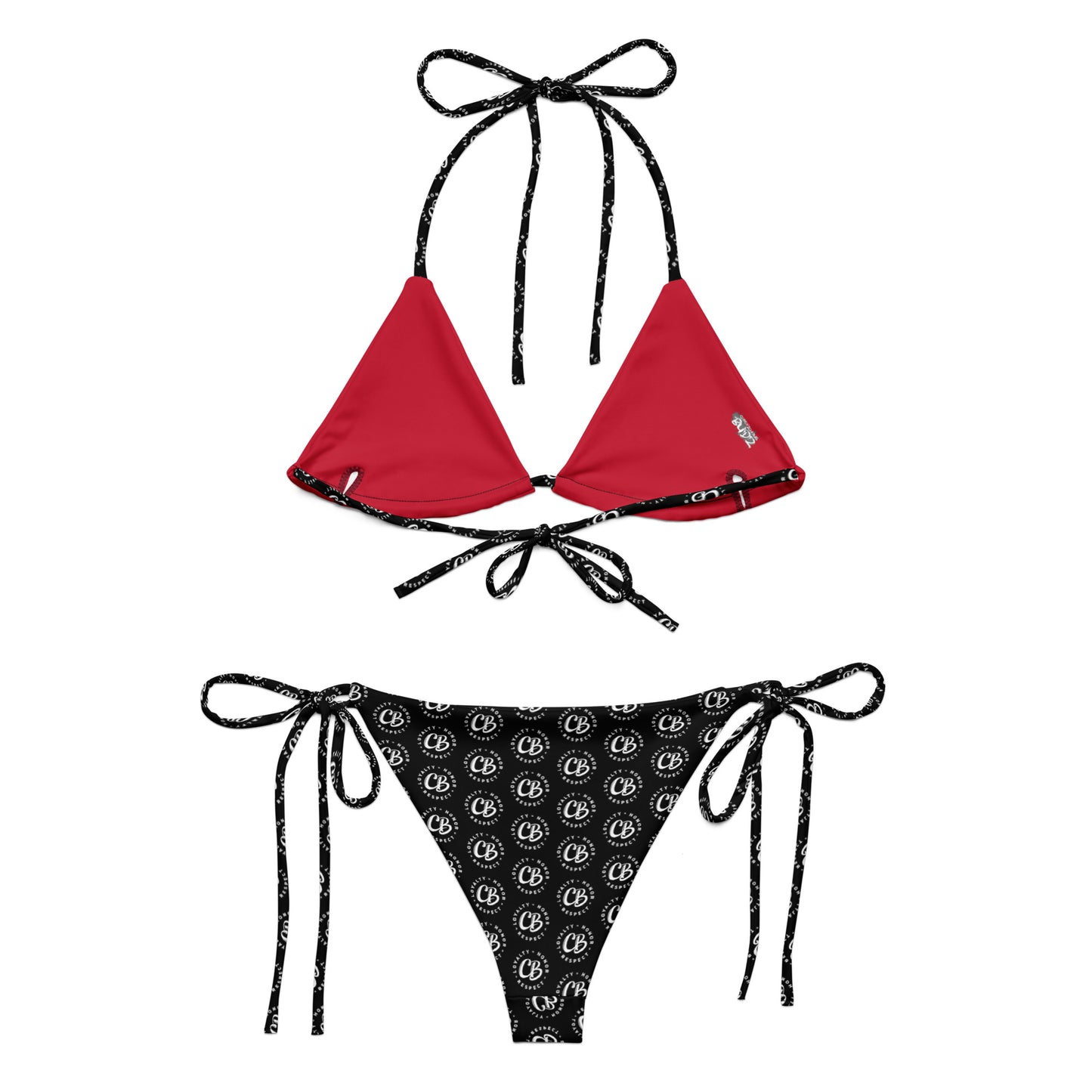 CB Logo All-over print string bikini