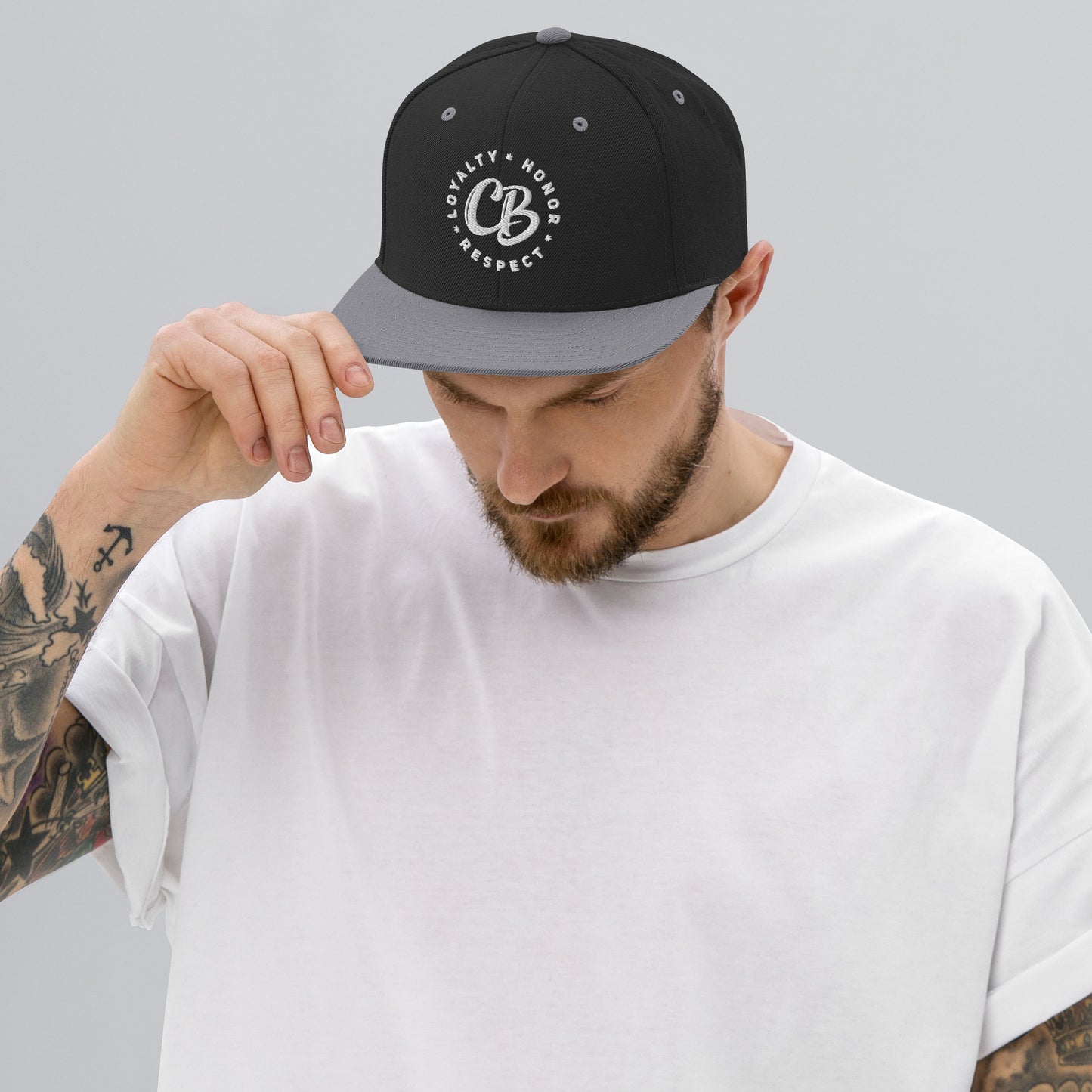 Embroidered Snapback Hat