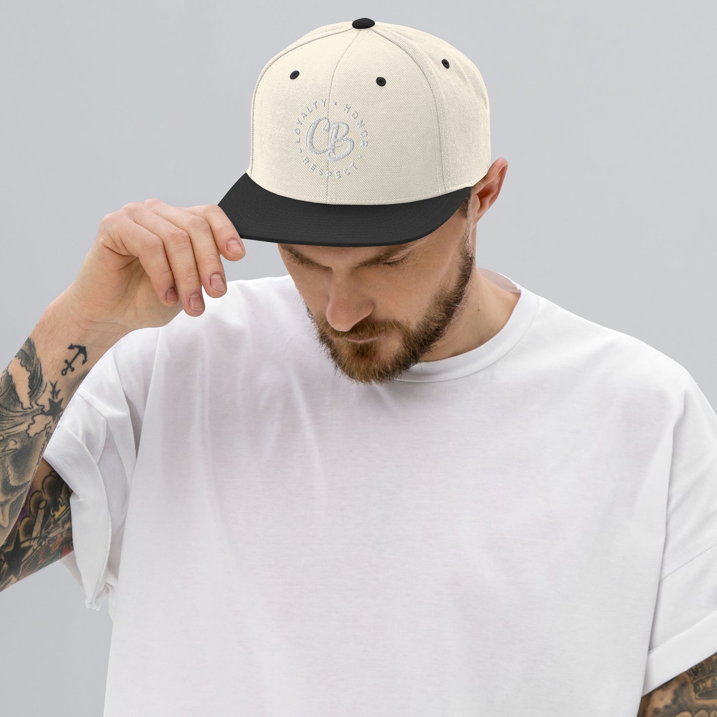Embroidered Snapback Hat