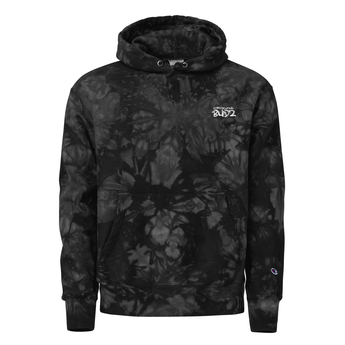 Men's Embroidered Conspicuous Budz Tie-dye Hoodie