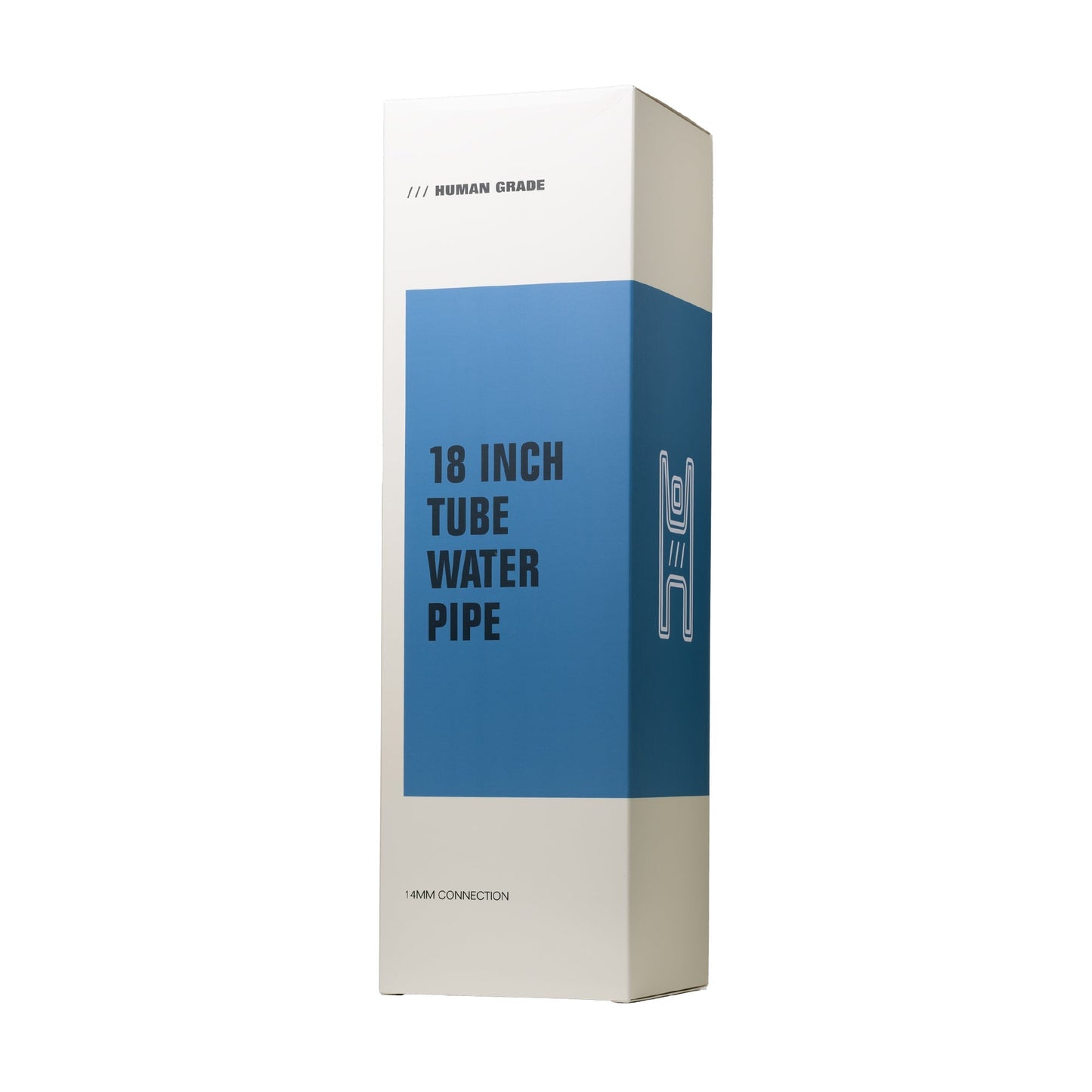 Human Grade 18" Tube Straight Glass Water Pipe