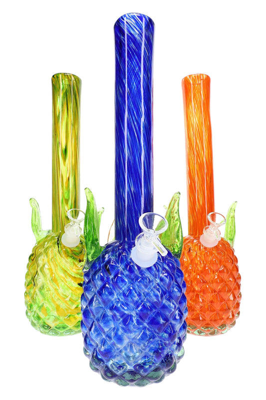 Soft Glass Pineapple Bong “Tropic Twist” – Assorted Colors