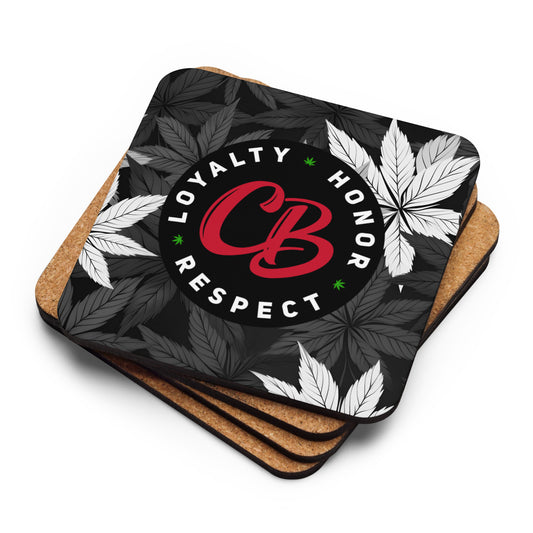 CB Flower Cork-back coaster