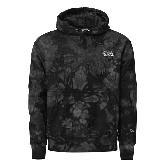 Men's Embroidered Conspicuous Budz Tie-dye Hoodie